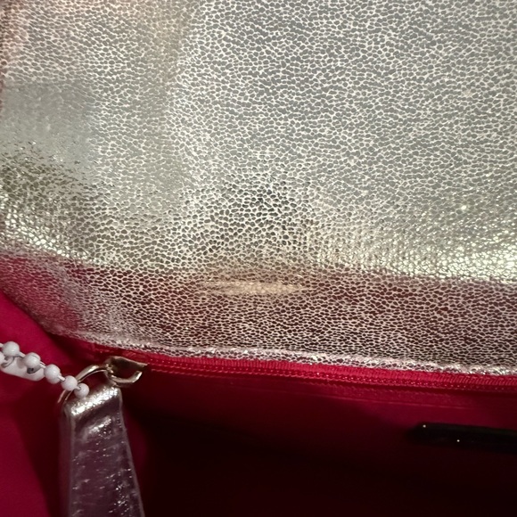 Betsey Johnson Silver Rotary Rhinestone Telephone Cross Body NEW no tags - Picture 5 of 5